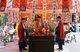 Taiwan: Taoist priests and traditional musical ensemble at Dalongdong Baoan Temple, Taipei